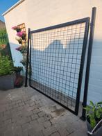 Stalen hek 13 palen en 9 panelen, Doe-het-zelf en Bouw, Metalen, Ophalen