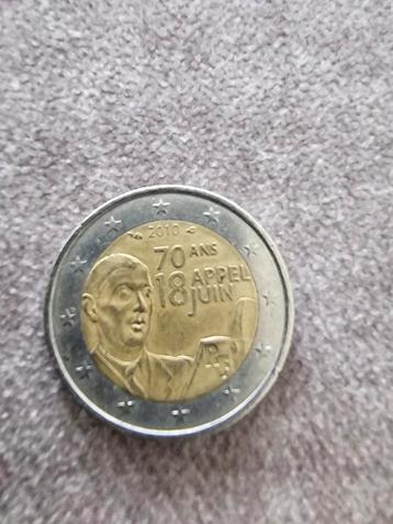 2 Euro. 2010 commémorative appel du 18 juin