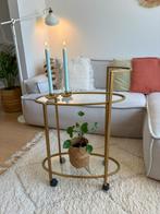 Golden Bar Cart / Gouden barkarretje, Huis en Inrichting, Ophalen, Zo goed als nieuw
