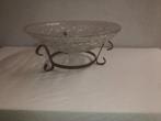 Beau grand bol à fruits sur un support en fer, Enlèvement