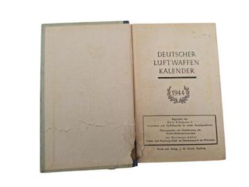 duitse ww2 luftwaffe zak agenda 1944  beschikbaar voor biedingen