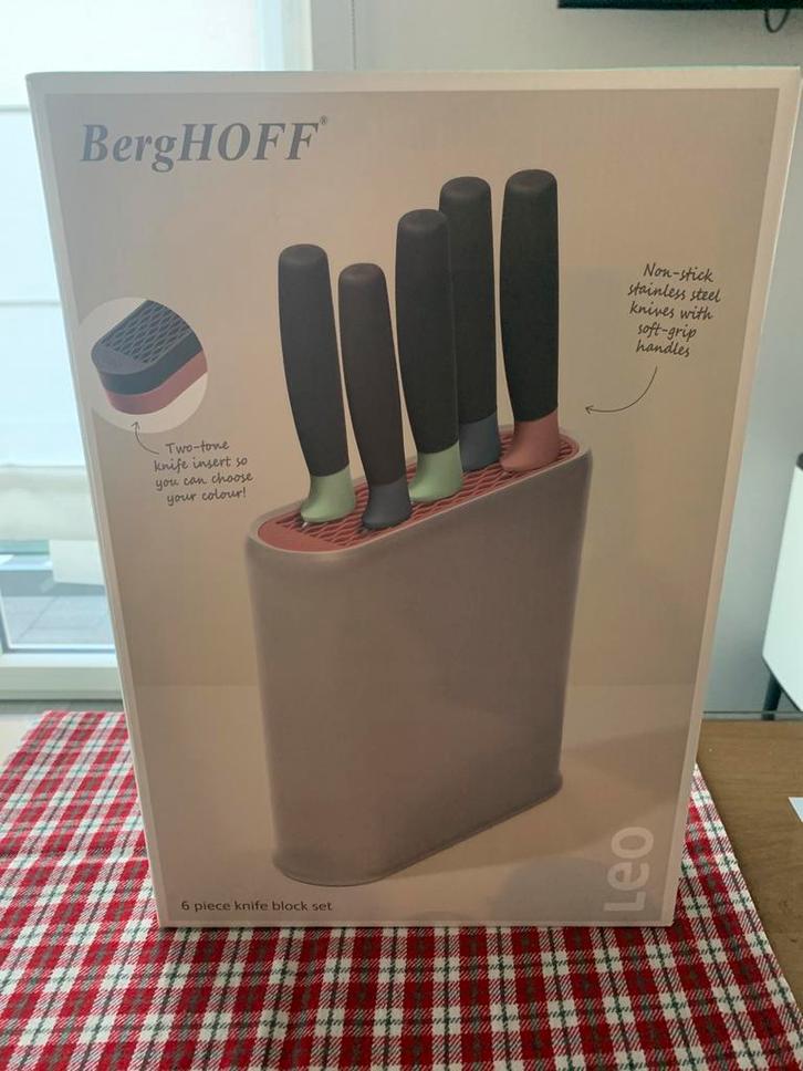 Berghoff Leo messenset NIEUW IN DOOS, Huis en Inrichting, Keuken | Bestek, Nieuw, Ophalen