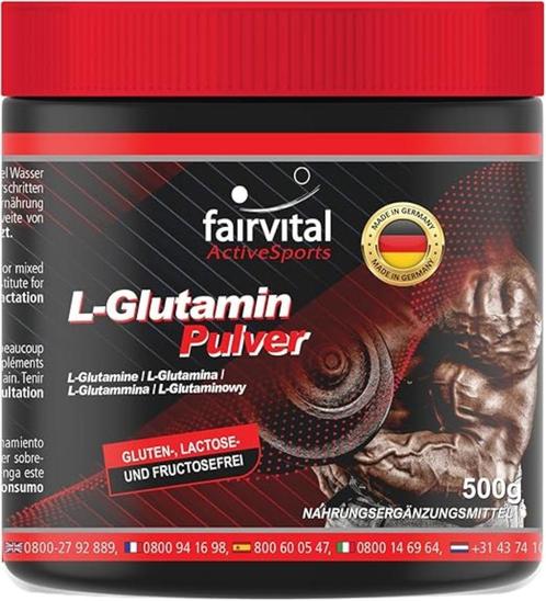 Fairvital | L glutaminepoeder GRATIS LEVERING, Sport en Fitness, Gezondheidsproducten en Wellness, Nieuw, Poeder of Drank, Verzenden