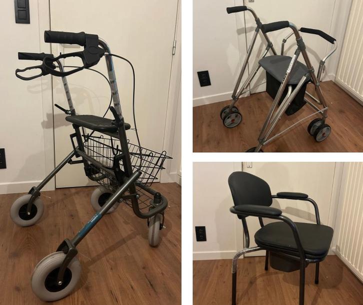 Lot hulpmiddelen (zo goed als nieuw), Diversen, Rollators, Zo goed als nieuw, Ophalen