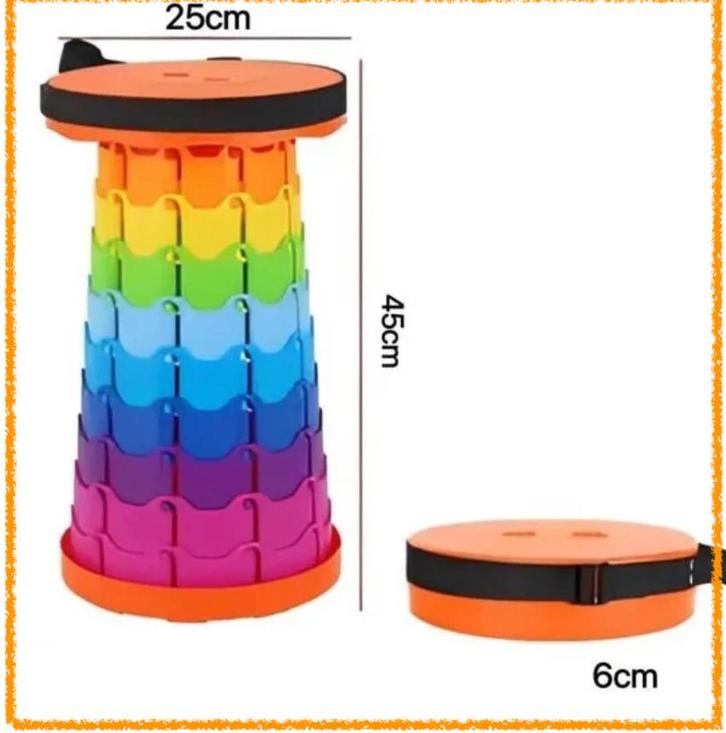 Tabouret H 45cm (maximum) plastique téléscopique, Maison & Meubles, Tabourets, Comme neuf, Plastique, Réglable en hauteur, Enlèvement ou Envoi