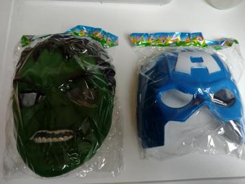 Masker hulk / captain America, Kinderen en Baby's, Carnavalskleding en Verkleedspullen, Ophalen, Jongen of Meisje