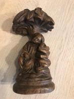 Houten beeldje Goa India 18de eeuw ivoorsnijwerk, Antiek en Kunst, Ophalen of Verzenden