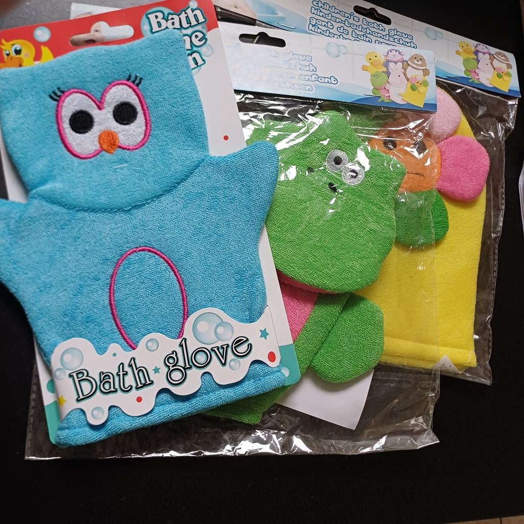 3 nieuwe washandjes, Kinderen en Baby's, Ophalen, Nieuw