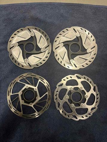 4 remschijven 160 mm in nieuwstaat voor racefiets beschikbaar voor biedingen