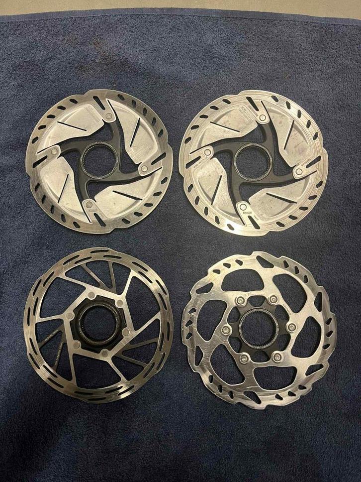 4 remschijven 160 mm in nieuwstaat voor racefiets, Fietsen en Brommers, Fietsonderdelen, Zo goed als nieuw, Racefiets, Overige typen