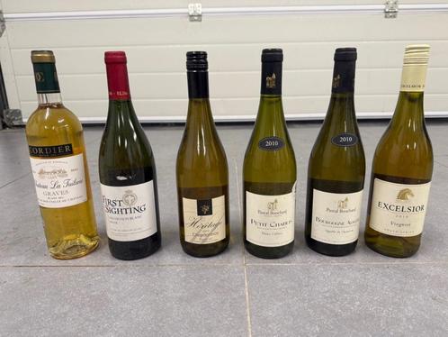 Set van 6 flessen witte wijn (Frankrijk/Afrika) 2009-2013, Verzamelen, Wijnen, Nieuw, Witte wijn, Frankrijk, Vol, Ophalen