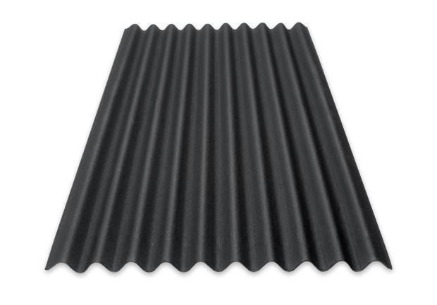Nieuwe zwarte onduline bitumen golfplaten 200 x 95 cm, Doe-het-zelf en Bouw, Dakpannen en Dakbedekking, Nieuw, Golfplaat, Overige materialen
