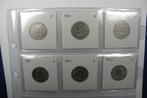 lot zilver munten 6 stuks  van 1 Mark, Ophalen, Duitsland, Setje, Zilver