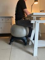 Ergonomische balstoel met wieltjes (goede conditie), Huis en Inrichting, Bureaustoelen, Ophalen, Balstoel, Zo goed als nieuw, Grijs