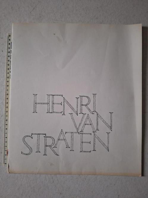 Zeldzaam boek Henri Van Straten Xylograaf Antwerpen 1971, Boeken, Kunst en Cultuur | Fotografie en Design, Gelezen, Ophalen of Verzenden