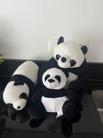 Set panda beren, Kinderen en Baby's, Speelgoed | Knuffels en Pluche, Ophalen of Verzenden, Gebruikt, Beer