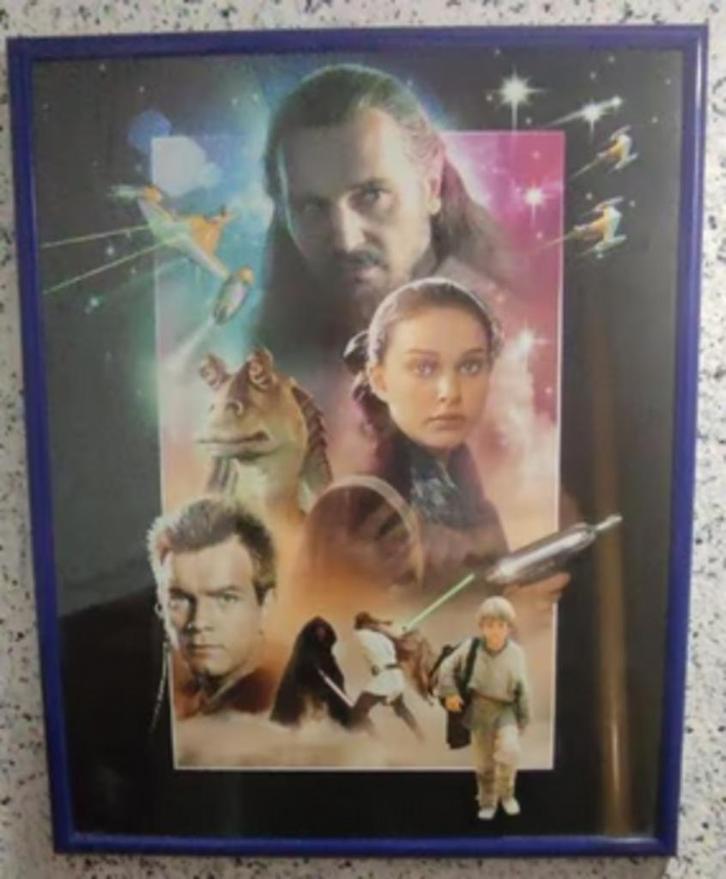 6 cadres Star Wars 52 x 42 cm, Collections, Star Wars, Utilisé, Livre, Poster ou Affiche, Enlèvement