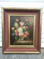 huile sur panneau fleurs signe jos melis, Antiek en Kunst, Ophalen of Verzenden