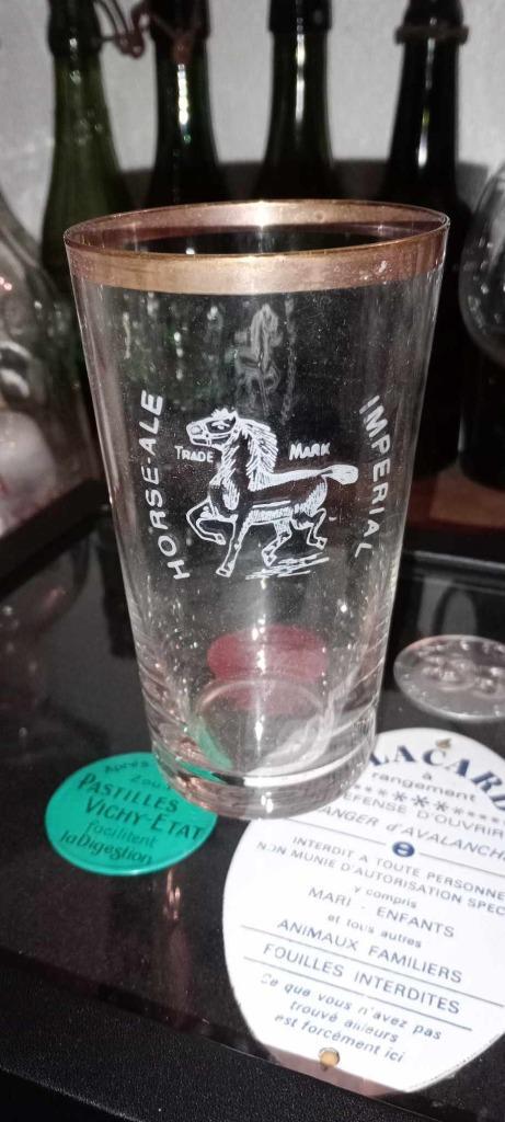 Horse-Ale Acid Glass Bierbrouwerij, Verzamelen, Biermerken, Gebruikt, Glas of Glazen, Overige merken, Ophalen of Verzenden