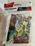 Sealed pokémon packs Obsidian Flames en mini portfolio, Nieuw, Ophalen of Verzenden