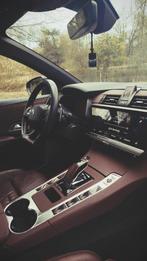 DS7 crossback met bordeaux leder interieur., Auto's, Automaat, Euro 6, Zwart, Leder
