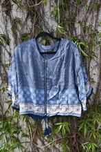 Gilet veste à motifs, Comme neuf, Taille 38/40 (M), Bleu, YESSICA C&A