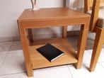Salontafel - bijzettafel - leder - vintage - design, Minder dan 55 cm, Vierkant, Zo goed als nieuw, Ophalen