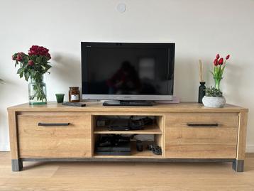 Tv-meubel licht eikenkleur - 52x188x40cm beschikbaar voor biedingen