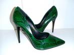 Escarpins / Talons Hauts - Motifs Python Noir & Vert - 37, Pumps, Verzenden, Nieuw, Groen