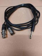 Kabel Insert : Jack male -- XLR male/female, Ophalen of Verzenden, Gebruikt