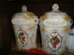 2 Porseleinen kruidenpotten., Antiek en Kunst, Ophalen