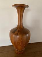Vase vintage en bois de teck années 60, Antiquités & Art, Enlèvement ou Envoi
