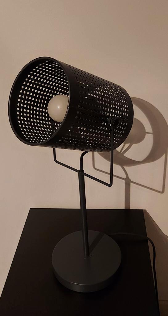 Tafellamp industriële look antraciet, Huis en Inrichting, Lampen | Tafellampen, Zo goed als nieuw, Ophalen