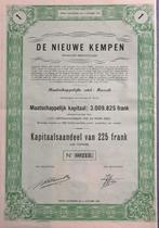 De Nieuwe Kempen - Hasselt - 1956 - kapitaalsaandeel, Postzegels en Munten, Ophalen of Verzenden, 1950 tot 1970, Aandeel