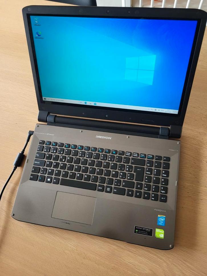 Medion Laptop - Windows 10 - Zonder batterij, Computers en Software, Windows Laptops, Gebruikt, 15 inch, HDD, 2 tot 3 Ghz, 8 GB
