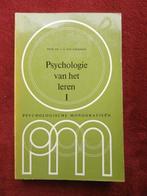 Psychologie van het leren Deel I, Envoi, Utilisé, Prof. Dr. C. F. Van Parreren
