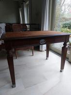 massief houten tafel/ lade/ De Coene werkplaats/inlegwerk/, Antiek en Kunst, Ophalen