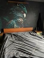 Gratis bed en electrische lattenbodem 220x180, Huis en Inrichting, Slaapkamer | Bedden, Ophalen, Overige materialen, Zwart, Tweepersoons