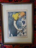 litho LANGASKENS  "La vigne", Ophalen of Verzenden