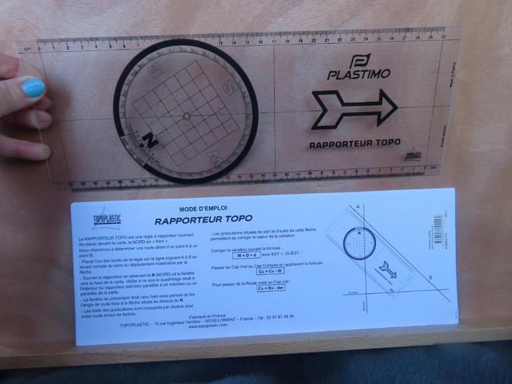 Protracteur de navigation MINT Condition/Topoplastic Technis, Sports nautiques & Bateaux, Instruments de navigation & Électronique maritime