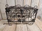 Vintage smeedijzeren wijnrek, Ophalen, Zo goed als nieuw