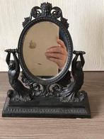 Antieke kast spiegel in gietijzer, Antiek en Kunst, Antiek | Spiegels, Ophalen of Verzenden