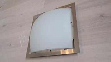 -85% Plafondlamp Tulsa glas chrome, gratis LED beschikbaar voor biedingen