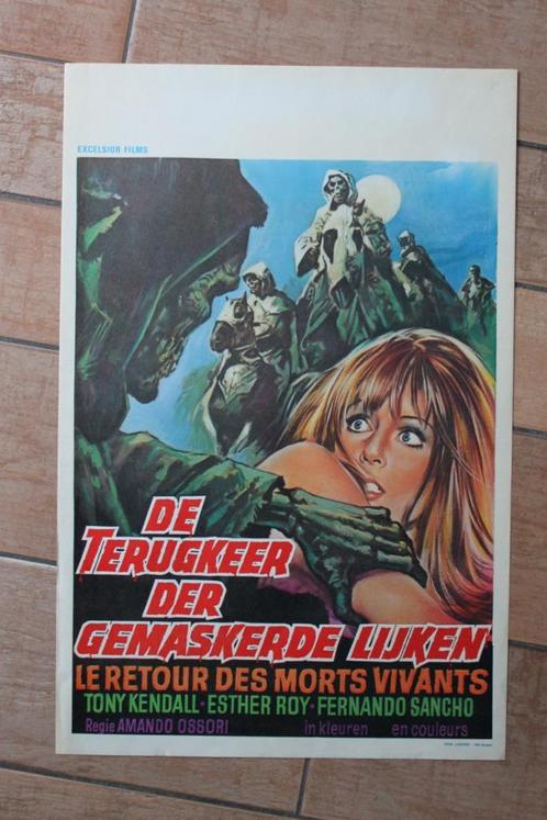 filmaffiche Return Of The Blind Dead 1973 filmposter, Verzamelen, Posters, Zo goed als nieuw, Film en Tv, A1 t/m A3, Rechthoekig Staand