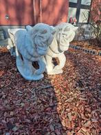 2 paarden met kar in beton, Jardin & Terrasse, Statues de jardin, Enlèvement, Comme neuf, Béton, Animal