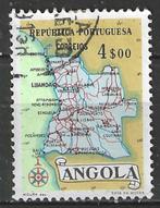 Angola 1955 - Yvert 386 - Kaart van Angola - 4 a. (ST), Verzenden