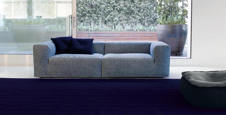 Sofa van designmerk Paola Lenti, Huis en Inrichting, Zetels | Zetels, Gebruikt, Rechte bank, Vierpersoons of meer, 200 tot 250 cm