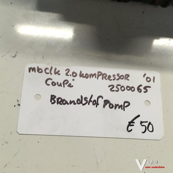 Mercedes CLK Cabrio 2.0 compressor 2000 wagennr 2500065  Bra, Auto-onderdelen, Brandstofsystemen, Gebruikt, Ophalen of Verzenden