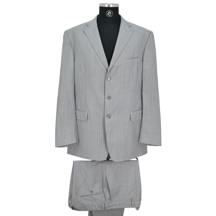 Kostuum Versace Collection Pure Wool Striped maat 58 XXL, Kleding | Heren, Kostuums en vesten, Zo goed als nieuw, Maat 56/58 (XL)