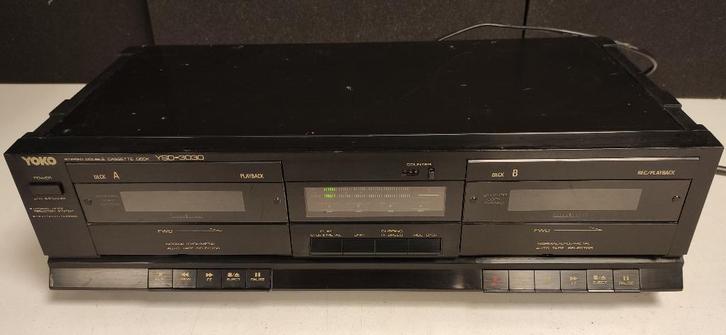 Yoko YSD-3030 dubbele cassettedeck, Audio, Tv en Foto, Cassettedecks, Dubbel, Overige merken, High speed dubbing, Tape counter